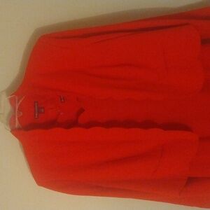 Size 24. Red scalloped edge Jessica London dress and jacket.